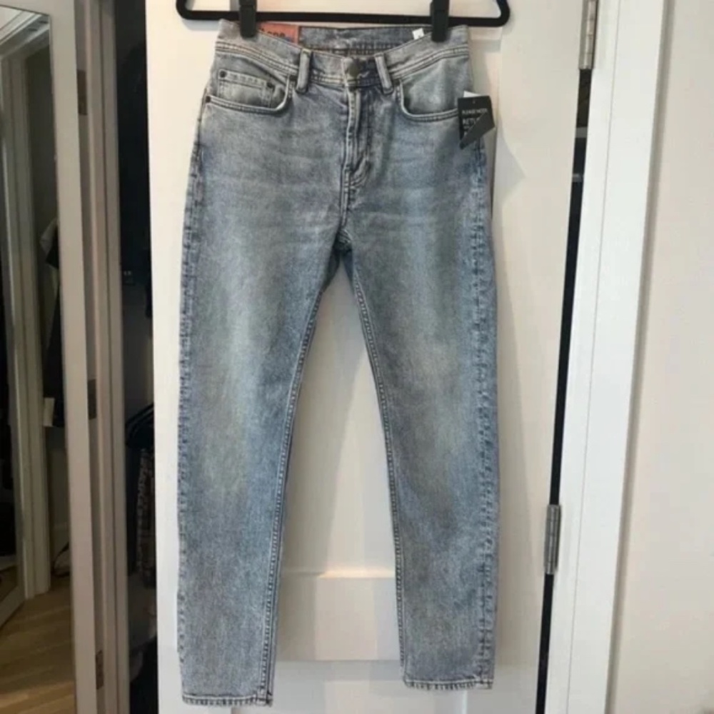Acne Studios Melk High Rise Light Wash Blue Tapered Denim Jeans [Size 25] [NEW]